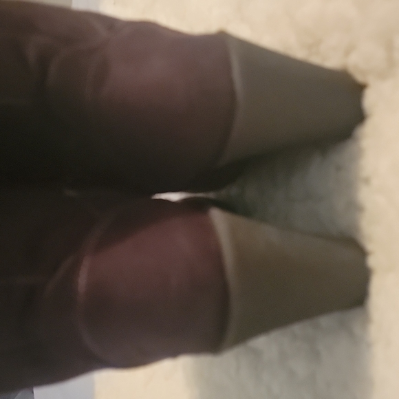 Route 66 suede n fur wedge boots 9 - Picture 3 of 12